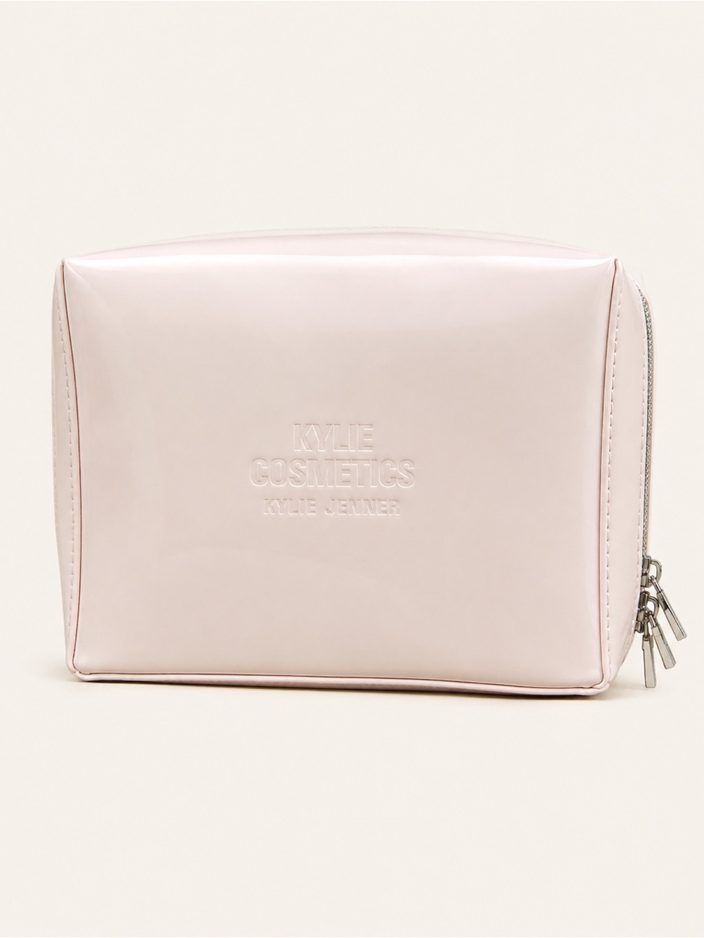 Kylie Cosmetics Blush Pink Patent Makeup Bag Case NWOT